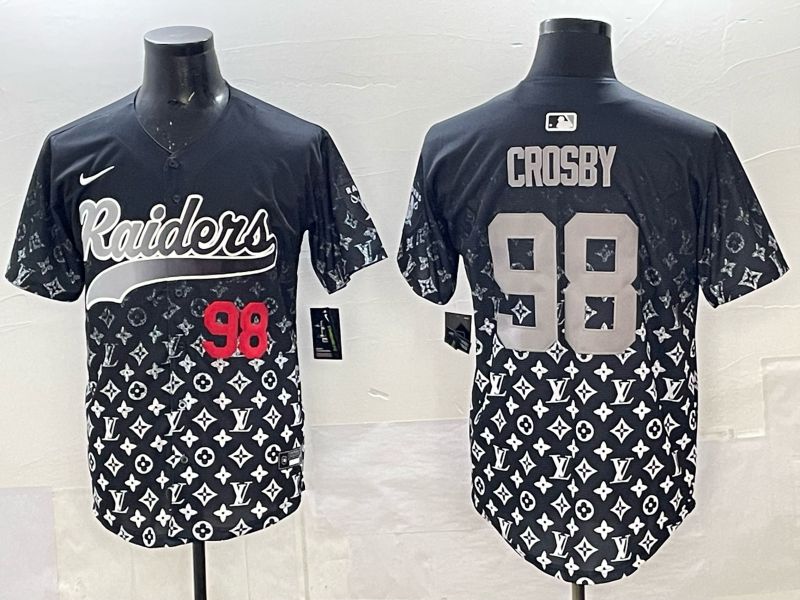 Men 2025 Nike Oakland Raiders #98 Crosby black Limited NFL Jersey 03->oakland raiders->NFL Jersey